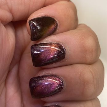 Classy Nails - Cat Eye Nails! It's actually my second time back and forgot to review from my first visit. But as with the first great job! I love them! - Nail Salons Near Me - North Las Vegas, Nevada