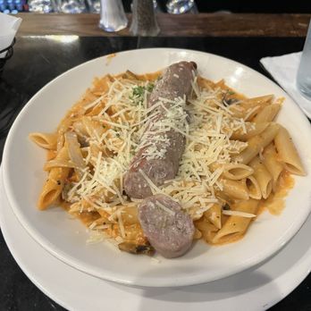 The Library Restaurant & Pub - Penne ala Vodka w/ Sausage - Steakhouses Near Me - Indianapolis, Indiana The Library Restaurant & Pub - Penne ala Vodka w/ Sausage - Steakhouses Near Me - Indianapolis, Indiana