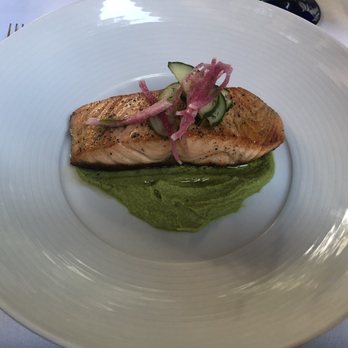 Ostra - Applewood Roasted Salmon - New American Near Me - San Antonio, Texas