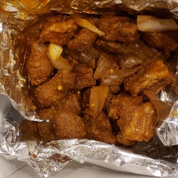 African Kitchen - Oil in the suya, minimal suya pepper. - African Near Me - Charlotte, North Carolina
