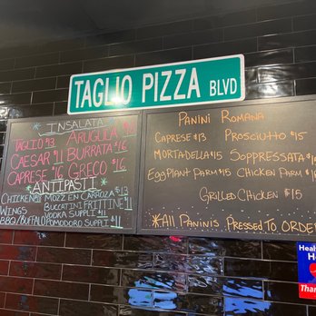 Taglio Pizza - menu and price board - Pizza Near Me - Mineola, New York