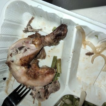 Super Chicken Rico - a fork in a styrofoam container - Peruvian Near Me - Rosedale, Maryland