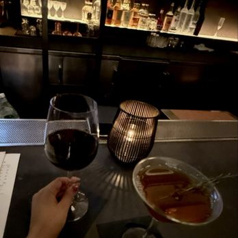 Warwick San Francisco - Bota wine glass and martini cocktail - Hotels Near Me - San Francisco, California