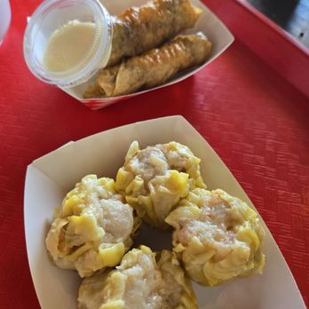Crystal Dumplings - Shumai and fried shrimp bean curd rolls - Dim Sum Near Me - Garden Grove, California Crystal Dumplings - Shumai and fried shrimp bean curd rolls - Dim Sum Near Me - Garden Grove, California