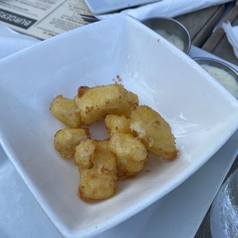 The Bad Apple - Cheese curds (yes we had gobbled 1/2 of the portion before I took the pic) - Burgers Near Me - Chicago, Illinois The Bad Apple - Cheese curds (yes we had gobbled 1/2 of the portion before I took the pic) - Burgers Near Me - Chicago, Illinois