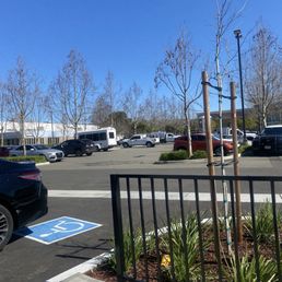 Large parking lot