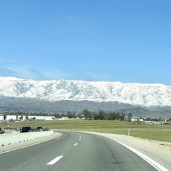 San Gorgonio Peak via Momyer to Vivian Creek Trail - View of San Gorgonio Mountain 11,499 Ft from Beaumont Ave SR-79