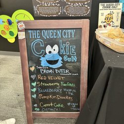 Hand drawn menu for a local event