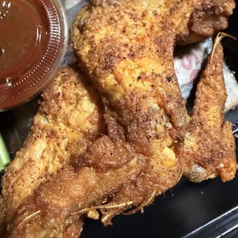 Bludso's BBQ - Chicken with feathers still on - Barbeque Near Me - Panorama City, California