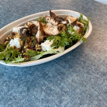 The Dining Car - Chicken on Goat Cheese Salad - Food Trucks Near Me - Newton, Massachusetts The Dining Car - Chicken on Goat Cheese Salad - Food Trucks Near Me - Newton, Massachusetts
