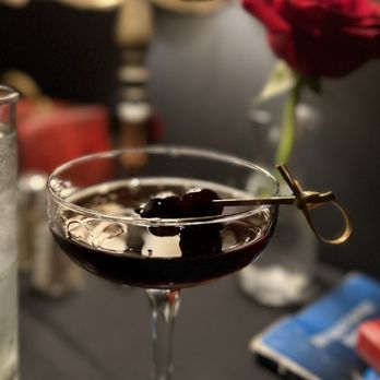 Over The Moon Cafe - Black Moonhattan made with Four Roses Bourbon, Amaro, Bitter Truth aromatic bitters & Tempus Fugit Creme de Noyaux - New American Near Me - Tacoma, Washington Over The Moon Cafe - Black Moonhattan made with Four Roses Bourbon, Amaro, Bitter Truth aromatic bitters & Tempus Fugit Creme de Noyaux - New American Near Me - Tacoma, Washington