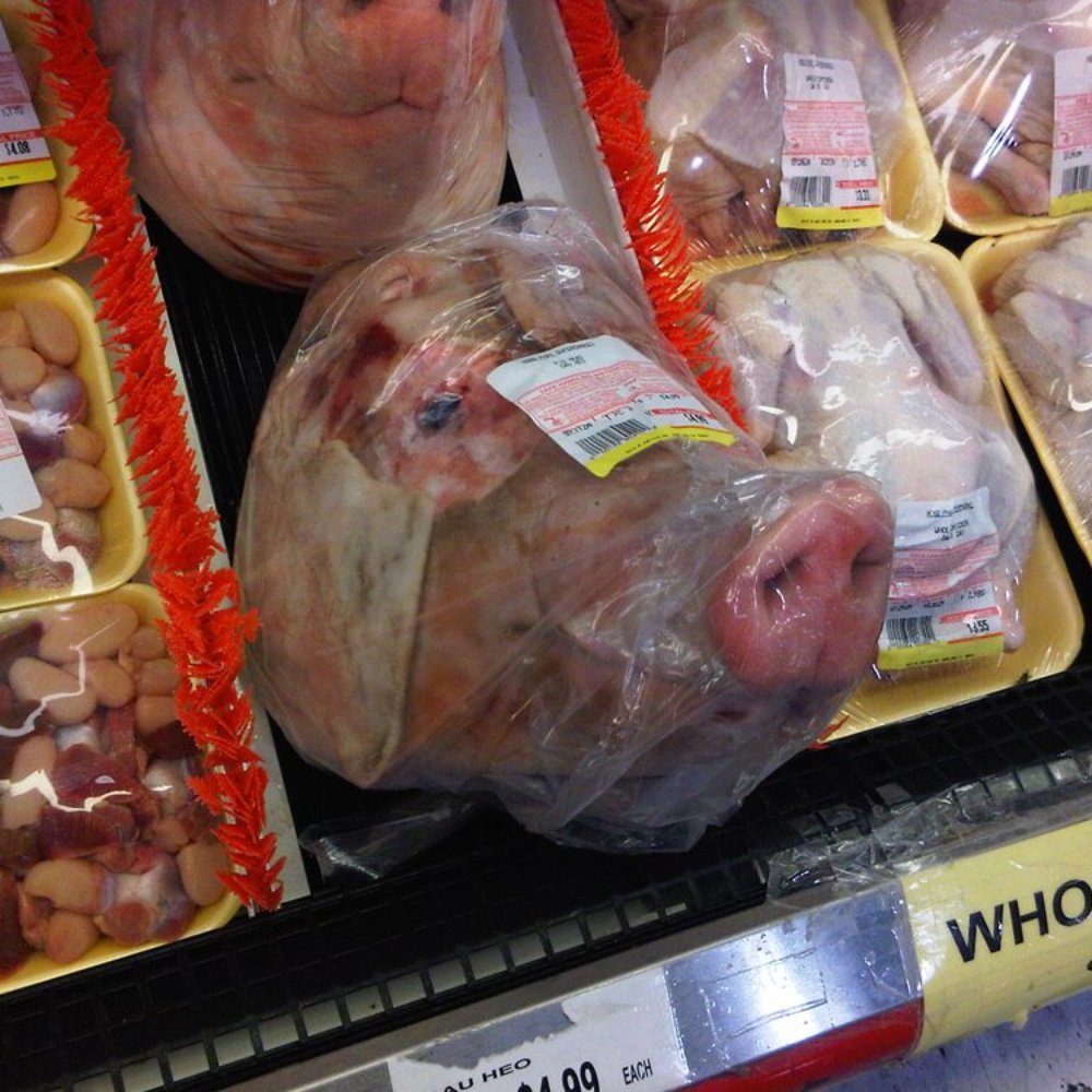 Cali Saigon Mall - Pig's head. - Shopping Centers Near Me - Garland, Texas