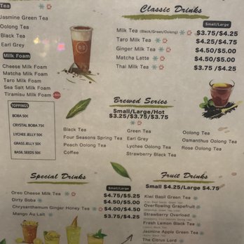 Feng Cha Teahouse - Menu - Bubble Tea Near Me - Costa Mesa, California