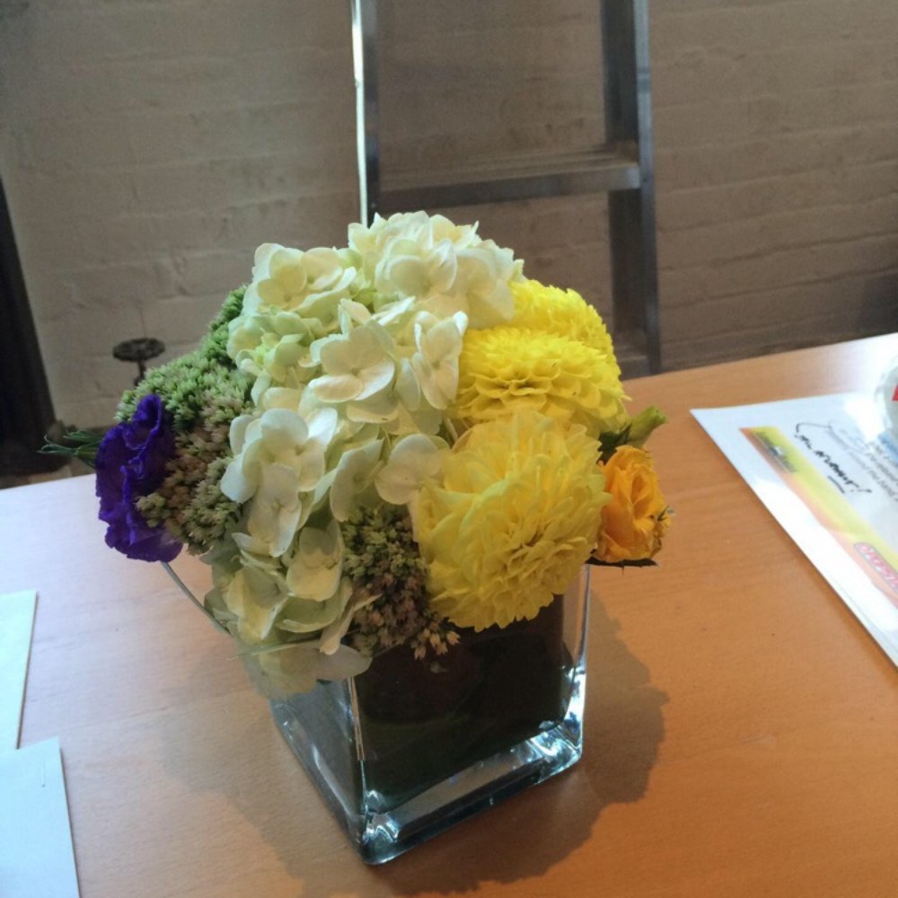 Gorgeous arrangement Wilda made and delivered to my pal! Love. Gorgeous arrangement Wilda made and delivered to my pal! Love.