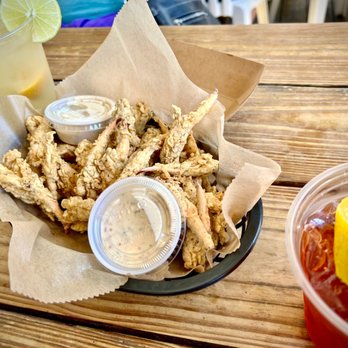 Dewey Destin's Navarre - Fried crab claws, margarita and old fashioned - Seafood Near Me - Navarre, Florida Dewey Destin's Navarre - Fried crab claws, margarita and old fashioned - Seafood Near Me - Navarre, Florida