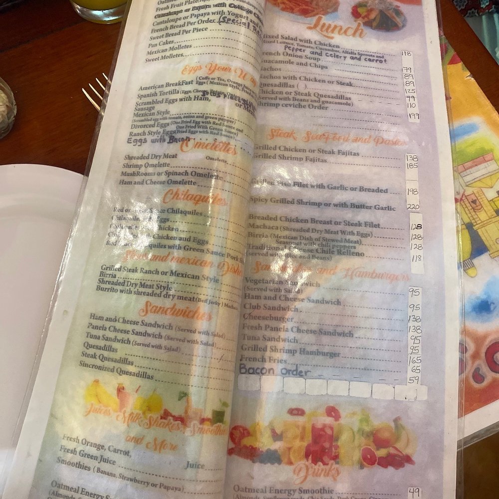 Soco's Place - The menu! - Mexican Near Me - Puerto Vallarta, JAL