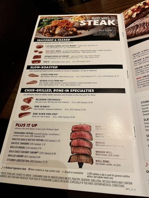Menu photo 4 Outback Steakhouse Herndon, VA
