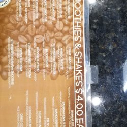 Calvary Chapel Christian School - The shake/smoothie menu