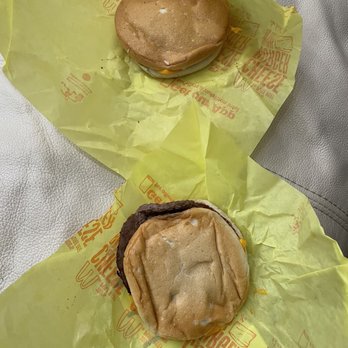 McDonald's - two hamburgers wrapped in yellow paper - Fast Food Near Me - Littleton, Colorado