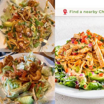 Chili's - Top is after, bottom is before, right side is from their website. Santa Fe Salad - Bars Near Me - Traverse City, Michigan Chili's - Top is after, bottom is before, right side is from their website. Santa Fe Salad - Bars Near Me - Traverse City, Michigan
