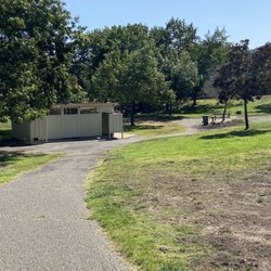 Josef Hoog Park - Parking lot Entrance walking toward restrooms