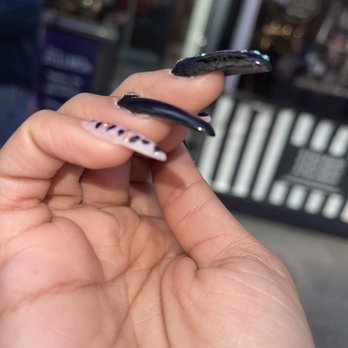 Royal Nail - clearly a hole in my gel from it not being fully cured - Nail Salons Near Me - West Springfield, Massachusetts