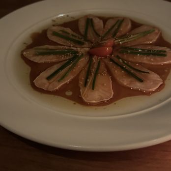 Nobu Malibu - New Style Sashimi* Salmon - Sushi Bars Near Me - Malibu, California Nobu Malibu - New Style Sashimi* Salmon - Sushi Bars Near Me - Malibu, California