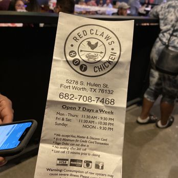 Red Claws Crab Shack - Take out menu - Seafood Near Me - Fort Worth, Texas Red Claws Crab Shack - Take out menu - Seafood Near Me - Fort Worth, Texas