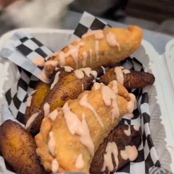 Barrio Chino - chopped cheese empanadas with maduros - Asian Fusion Near Me - Oakland, California