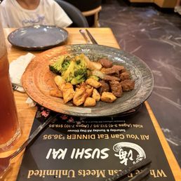steak/ chicken hibachi plate