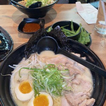 Aoyama Ramen - Signature soup. -5/10. NO flavor at all. I don't think that pork is cooked for 15 hours as it says in the menu description. It's just gross. - Ramen Near Me - Newtown Square, Pennsylvania