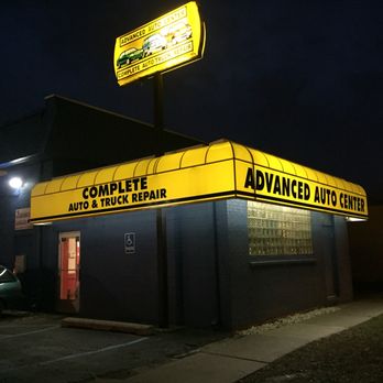 Advanced Auto Center - At night - Auto Repair Near Me - Redford, Michigan Advanced Auto Center - At night - Auto Repair Near Me - Redford, Michigan