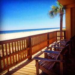 Emerald Skye - Emerald Skye Beachfront Patio overlooking the Gulf in Orange Beach, AL