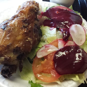 Pollo Ala Brasa - 1/4 chicken with rice and salad - Peruvian Near Me - Gardena, California