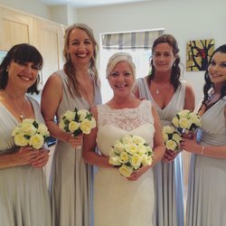 Mika Make-Up Artist - Bridal party look glam with their hair and airbrush makeup done.