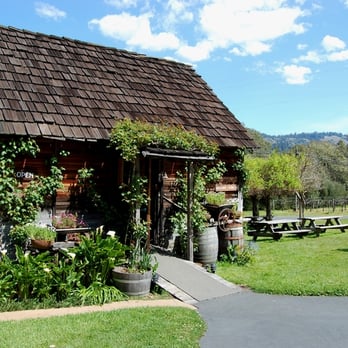 Husch Vineyards - Husch's adorable tasting room and some grounds - Wineries Near Me - Philo, California