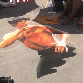 Pasadena Chalk Festival - Bruce Lee - Festivals Near Me - Pasadena, California