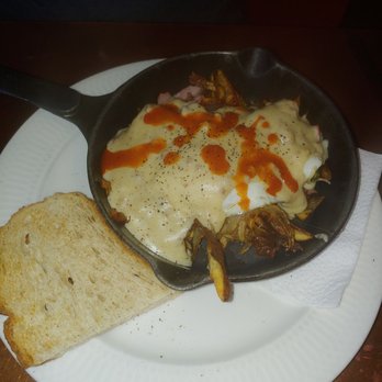 One Street Down Cafe - Yummmm! This is half order of Stuffed Hash browns. So good!! - Breakfast & Brunch Near Me - Redmond, Oregon