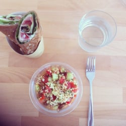 Midi PIle - Salade de taboulé et wrap jambon crud'