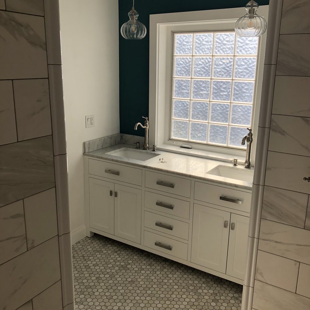 AG Builders - Vanity from shower - General Contractors Near Me