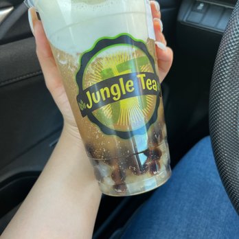 Jungle Tea - Lychee Green Tea with Lychee jelly and boba (20% sweetness) - Coffee & Tea Near Me - San Diego, California Jungle Tea - Lychee Green Tea with Lychee jelly and boba (20% sweetness) - Coffee & Tea Near Me - San Diego, California