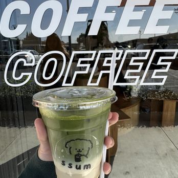 Ssum Coffee - matcha latte w/ oatmilk - Coffee & Tea Near Me - Anaheim, California