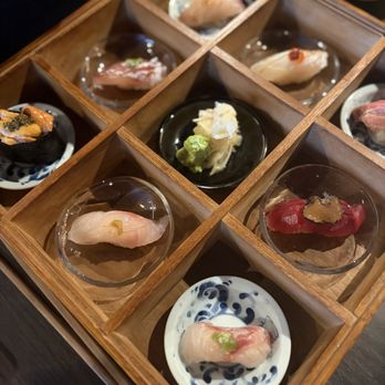 SHō Sushi & Izakaya - Shomakase box - Sushi Bars Near Me - McLean, Virginia SHō Sushi & Izakaya - Shomakase box - Sushi Bars Near Me - McLean, Virginia
