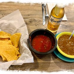 Los Portales - Burgess - Pro Tip: If you like spicy - ask for some of their salsa verde to go with your complimentary chips!