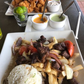 El Rocoto - Deep fried Calamari, Lomo Saltado, limes salsa! What else could you ever need? - Peruvian Near Me - Gardena, California El Rocoto - Deep fried Calamari, Lomo Saltado, limes salsa! What else could you ever need? - Peruvian Near Me - Gardena, California