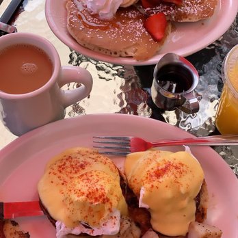 Millie's Cafe - Pasadena - Original short stack with fresh fruit. Eggs Benedict - Breakfast & Brunch Near Me - Pasadena, California Millie's Cafe - Pasadena - Original short stack with fresh fruit. Eggs Benedict - Breakfast & Brunch Near Me - Pasadena, California