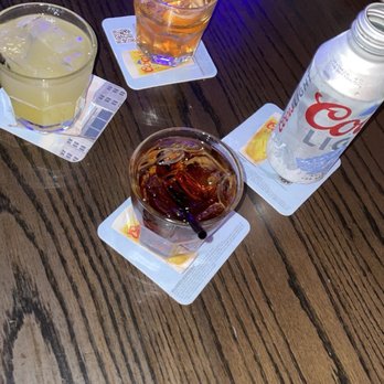 Addison Ice House - Old Fashion, Pineapple Malibu, Tequila Coke - Sports Bars Near Me - Addison, Texas