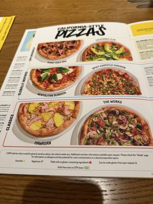 Menu photo 1 California Pizza Kitchen Encinitas, CA