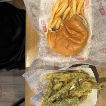 Habit Burger & Grill - Charbroiled Kids Burger w/ tempura Green Beans! Sourdough Crispy Chicken w/ Fries - Burgers Near Me - Lexington, South Carolina Habit Burger & Grill - Charbroiled Kids Burger w/ tempura Green Beans! Sourdough Crispy Chicken w/ Fries - Burgers Near Me - Lexington, South Carolina