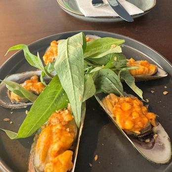 Woo Bar & Kitchen - Baked Mussels - Asian Fusion Near Me - Seattle, Washington Woo Bar & Kitchen - Baked Mussels - Asian Fusion Near Me - Seattle, Washington